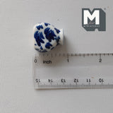 Dollhouse Supplies Miniature Ceramic Vase 1:12 Scale Garden Accessories Flower Planter Pot (blue) - B088