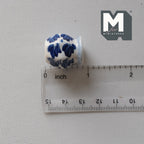 Dollhouse Supplies Miniature Ceramic Vase 1:12 Scale Garden Accessories Flower Planter Pot (blue) - B088