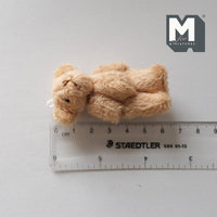 1:12 Dollhouse miniature plush toy bear doll with adjustable arms and legs - G037