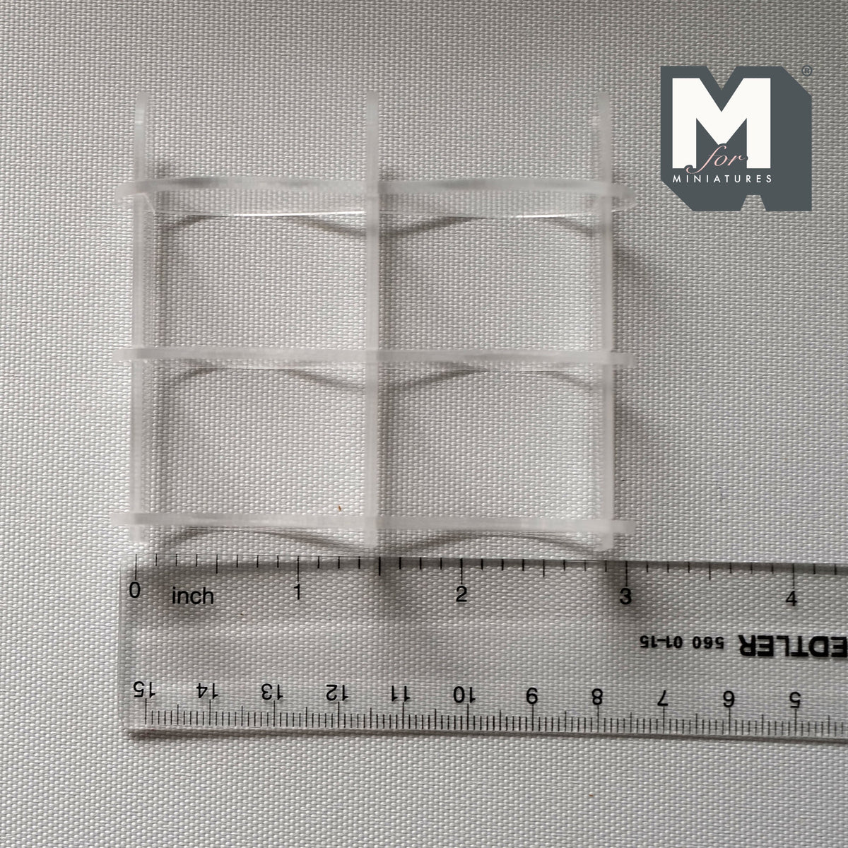 1:12 Scale Miniature Acrylic Cake Display Shelf, 3 Arched Sections, 2 inch tall, DIY Dollhouse Supply (clear)