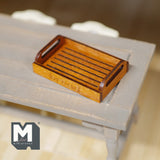 1:12 Dollhouse Supplies Miniature Wooden Tray - F068