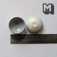 Dollhouse Miniature 1:12 Scale Large Size Bowls Set of 2 Salad Bowls Food Bowls 1-1/8"(Dia.) (plastic) blue A030