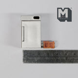 Miniature Mini Refrigerator 1:12 Scale Dollhouse Supplies Sofa Beer Fridge with 6 Metal Cans  - G013