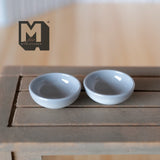 Dollhouse Supplies Miniature 1:12 Scale Large Size Bowls Set of 2 Salad Bowls Food Bowls 1-1/8"(Dia.)  blue A030