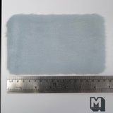 Dollhouse Miniature Faux Sheepskin Rectangular Rug (blue) 6-1/2" x 3-15/16" -