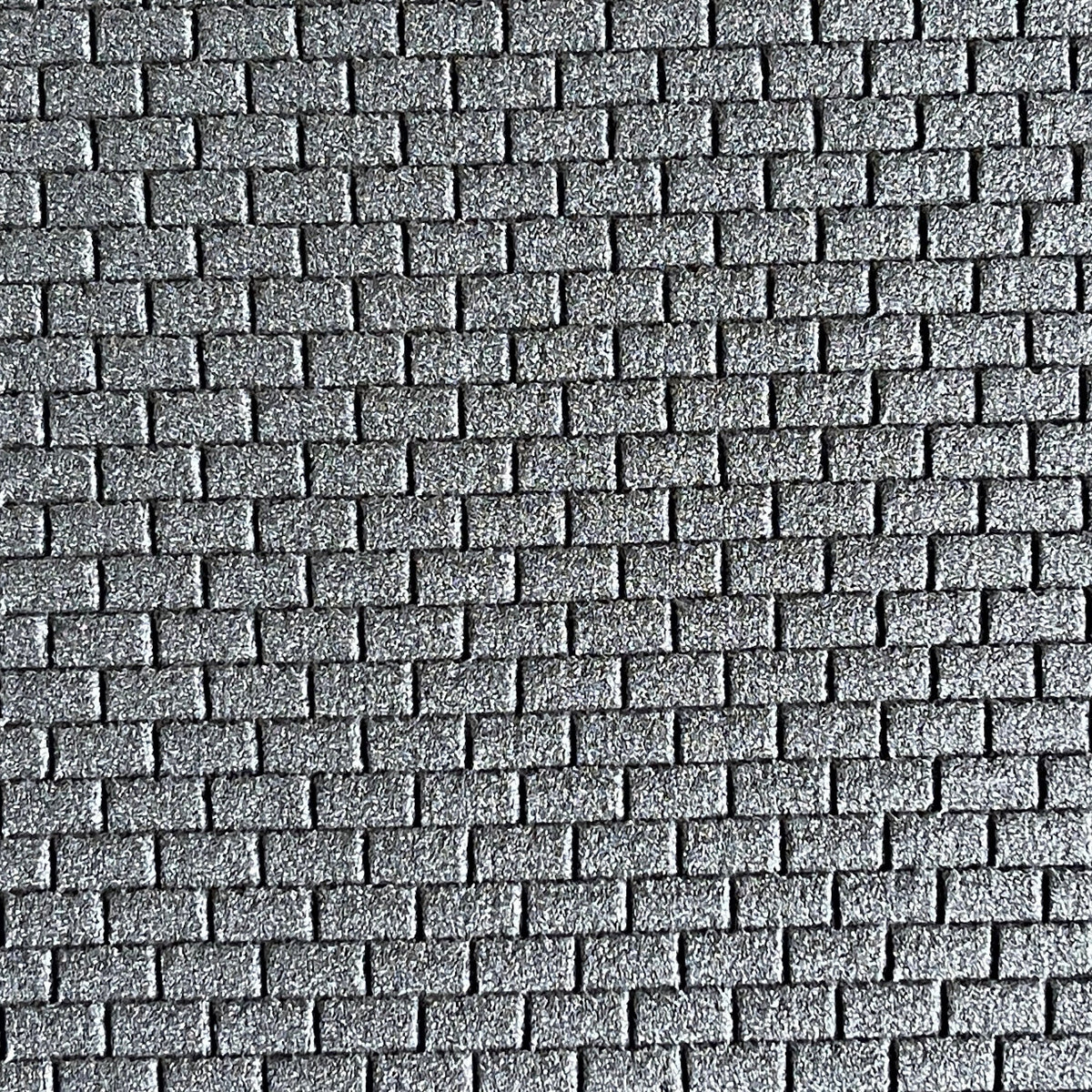 1:12 Scale Running Bond Brick Wall Foam Board, 15-3/4 x 7-7/8 inch, DIY Dollhouse Supply