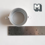 Miniatura a escala 1:12 barreño grande de metal con 2 asas, 1-7/8 inch de Ø, suministros DIY para casa de muñecas