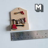 Dollhouse Supplies Hanging Tool Set 1:12 Scale Miniature Tool Set - F079