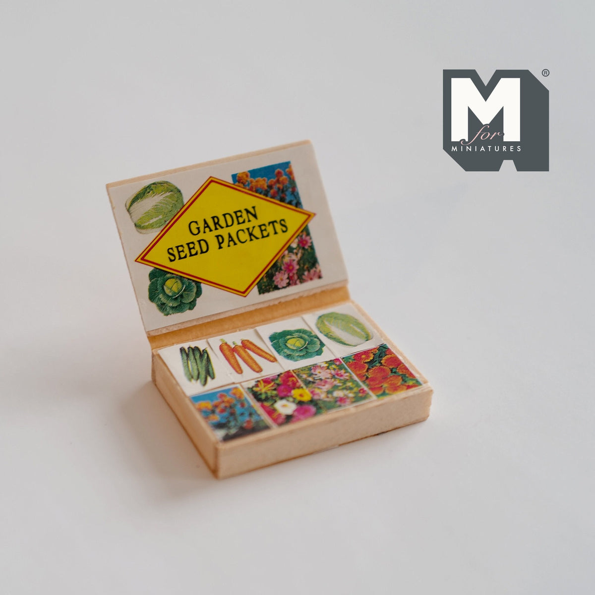 Dollhouse Garden Seed Box 1:12 Scale Miniature Seed Garden Box - B053