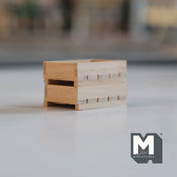 Miniature Wood Crates 1:12 Scale Dollhouse Fruit Crate Vegetables Crate Food Crate Wine Crate Display Crate Planter Box Set of 2 - E095