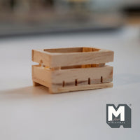 Miniature Wood Crate 1:12 Scale Dollhouse Fruit Crate Vegetables Crate Food Crate Wine Crate Display Crate - E103