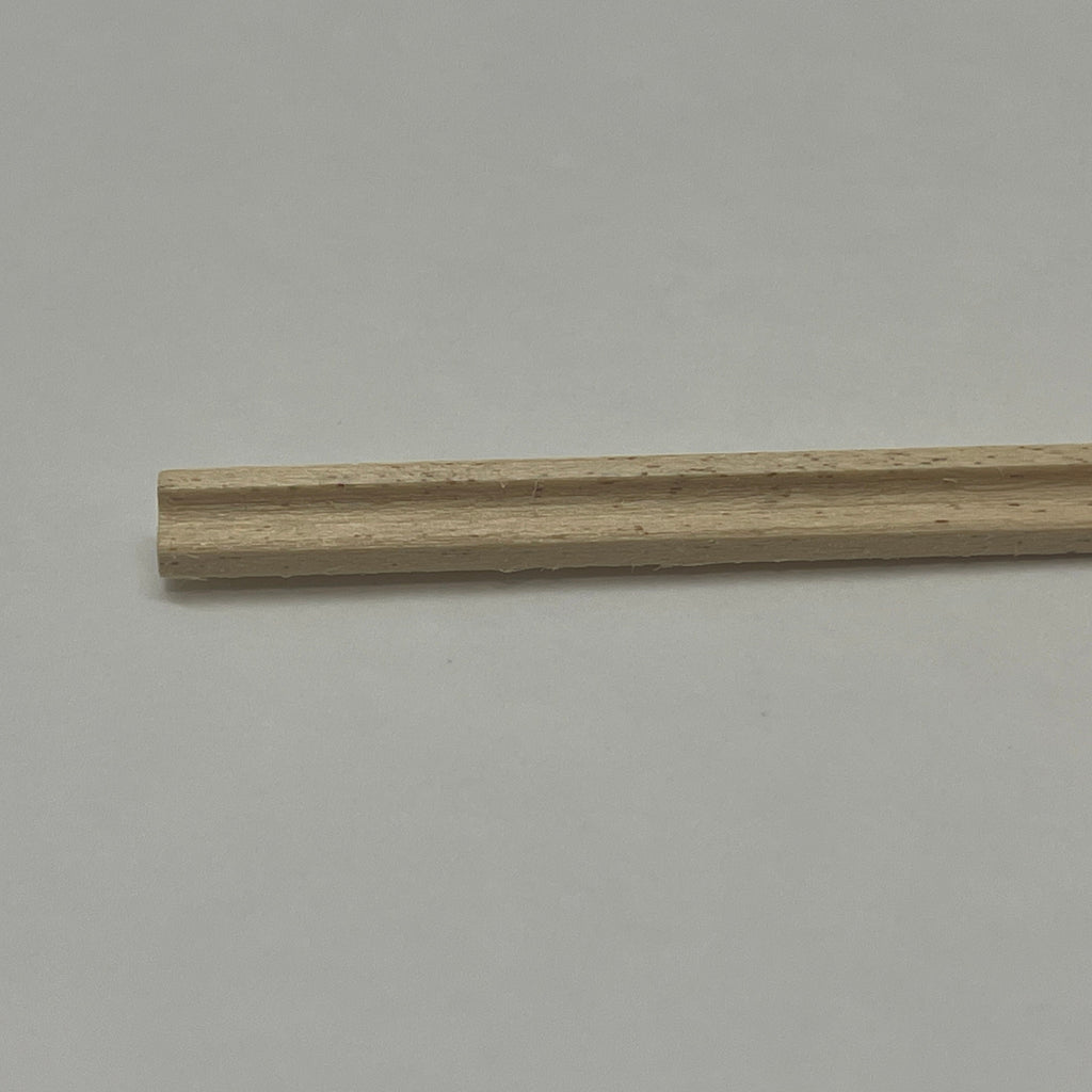 1:12 Scale Miniature Wall and Ceiling Molding, Skirting Board and Picture Rail, Cut to Size, 11-1/2 inch long (lightwood)