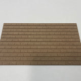 Dollhouse Roof Tile Sheet 1:12 Scale Miniature MDF Tile 8.5 inch x 4.5 inch - K052