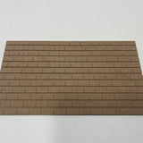 Dollhouse Roof Tile Sheet 1:12 Scale Miniature MDF Tile 8.5 inch x 4.5 inch