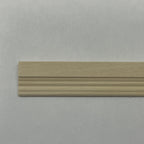 Miniature Flat Band and Reed Wood Trim Molding for Dollhouse Walls, 12 inch long