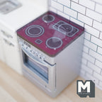 Dollhouse Induction Stove Top with Oven , 1:12 Scale Miniature Range (non-working) - K040
