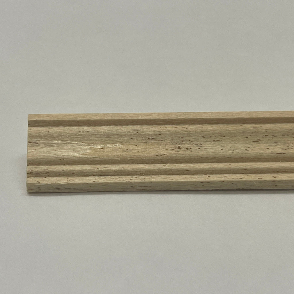 Miniature Ridged Wood Cornice Molding for Dollhouse Ceilings, 17-11/16 inch long