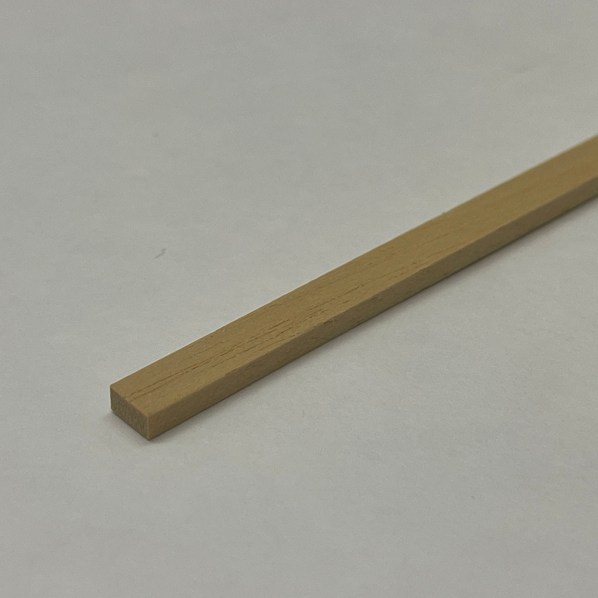 Miniature Flat Wood Strips for Dollhouse Trim and Framing, Set of 4, 1/4 x 1/8 inch, 12 inch long
