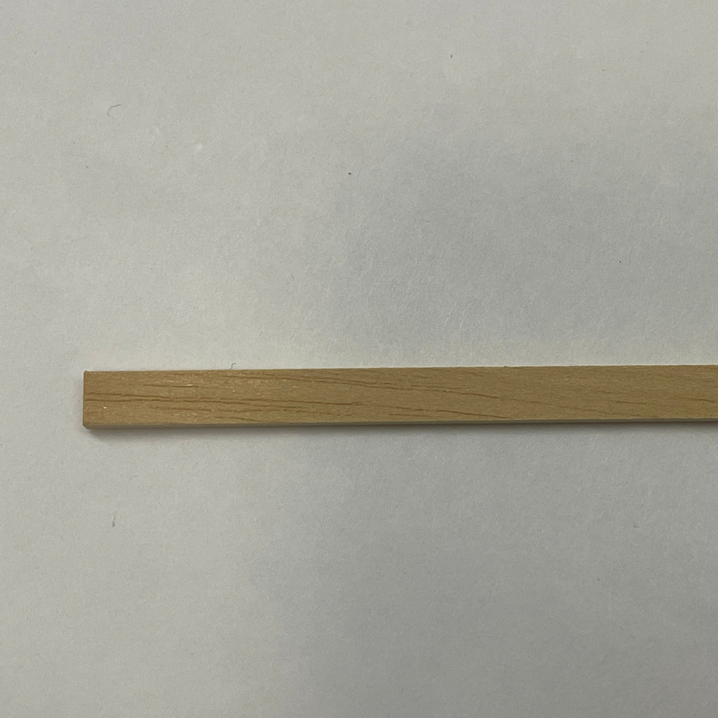 Miniature Flat Wood Strips for Dollhouse Trim and Framing, Set of 4, 1/4 x 1/8 inch, 12 inch long