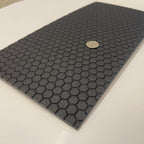 1/12スケール 六角形タイル 舗装用フォームボード、15-3/4 x 7-7/8インチ、ドールハウスDIY素材