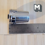Dollhouse Metal Trash Bin 1:12 Scale Miniature Silver Garbage Can with Lid Work Shop Dust Bin Chromed Dustbin - D066