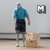 Dollhouse Supplies Wood Crates 1:12 Scale Miniature Fruit Crate Vegetables Crate Food Crate Wine Crate Display Crate Set of 3 - F025