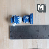 Miniature Blue Vase , Flower Vase 1:12 Scale Dollhouse Supplies Trophy Style Vase (cast resin) - B061
