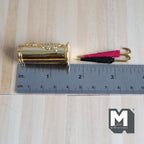 Dollhouse Supplies Umbrella Stand / Cane Stand Stand and 2 Umbrellas 1:12 Scale Miniature Umbrella Holder (gold) - F047