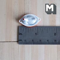 Miniature Metal Chicken Gratin Dish 1:12 Scale Dollhouse Kitchen Dish Chicken Casserole Dish - E059