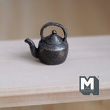 Dollhouse Metal Stove Kettle 1:12 Scale Miniature Water Boiler Pot - E089