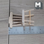1:12 Scale Miniature Unpainted Wood Windsor Spindle Back Dining Chair, 3-1/8 inch tall, DIY Dollhouse Supply