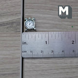 1:12 Scale Miniature Twin Bell Alarm Clock / Metal Loud Alarm Clock / Dollhouse Supplies Alarm Clock - B052