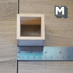 1/12スケール ミニチュア 未塗装木製キューブシェルフ 1x1 幅約4.4cm ドールハウスDIY素材