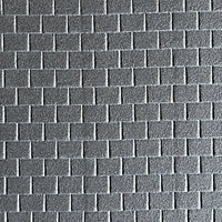 Dollhouse Slate Roof Tile Wall Tile Foam Board 1:12 Scale Miniature Wall Panel Wall Brick Tile Sheet 7-7/8"(H) x 15-3/4"(L)