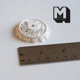 Dollhouse Ceiling Rose Miniature Victorian Style Georgian Ceiling Rose Plaster Ceiling Carving 1-1/2" (cast resin)