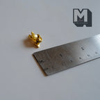 Schaal 1:12 miniatuur hoefijzer-deurklopper, 11/16 inch hoog, DIY-poppenhuisbenodigdheden (goud)