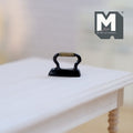 1:12 Scale Miniature Classic Flat Iron, 9/16 inch long, DIY Dollhouse Supply (black)