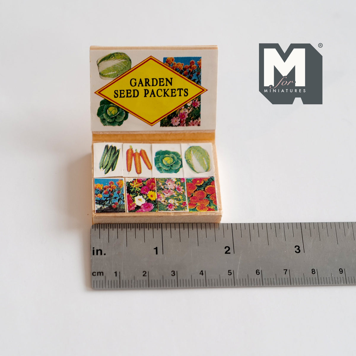 Dollhouse Garden Seed Box 1:12 Scale Miniature Seed Garden Box - B053