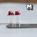1:12 Scale Miniature Glass Jars with Checked Fabric Lids, Set of 2, 7/8 inch tall, DIY Dollhouse Supply
