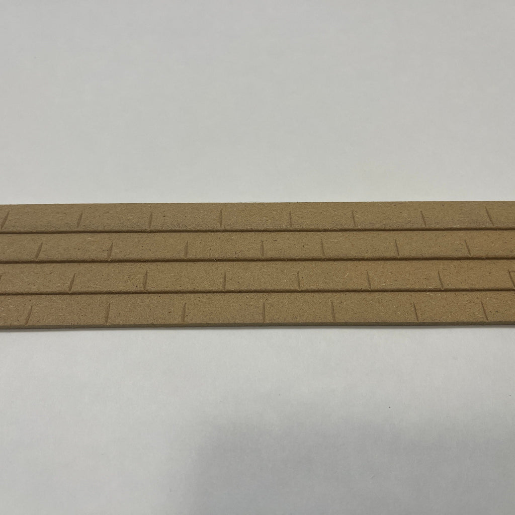 1:12 Scale Miniature Square Roof Tile Strip, 14-1/16 inch long, DIY Dollhouse Supply