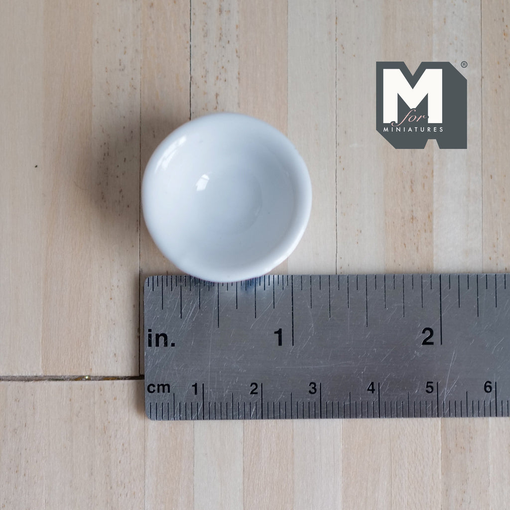 Dollhouse Supplies Miniature ceramic Bowl, EACH  2.8cm(W) x 1.5cm(H) - A030