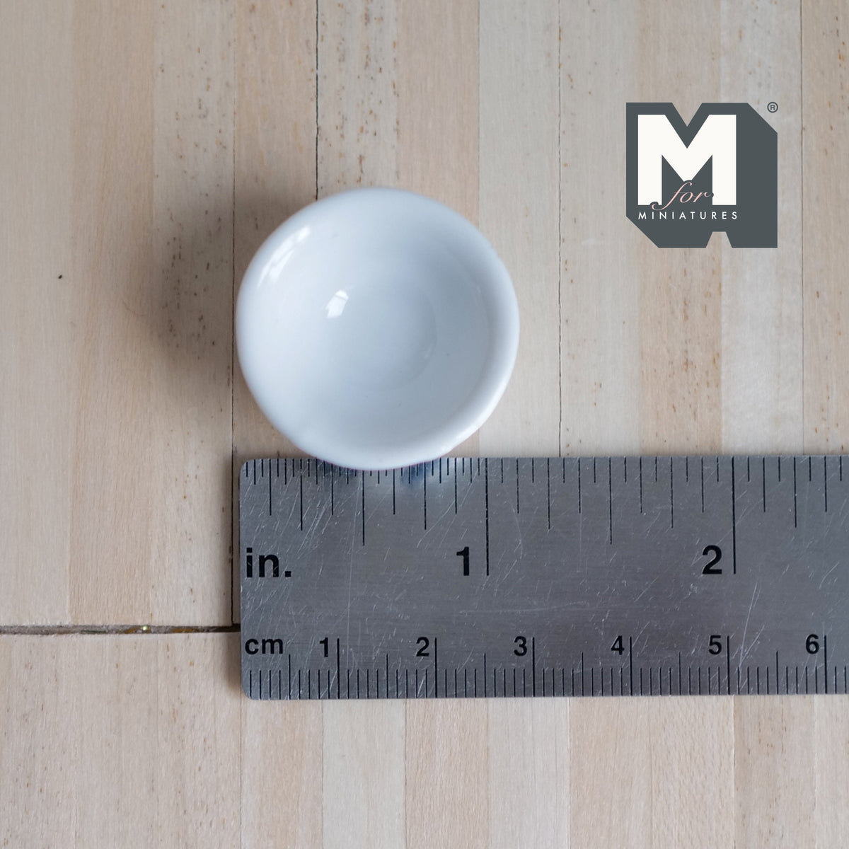Dollhouse Supplies Miniature ceramic Bowl, EACH  2.8cm(W) x 1.5cm(H) - A030