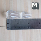 1:12 Scale Miniature Clear Glass Vases, Assorted Shapes, Set of 2, 1 to 1-3/16 inch tall, DIY Dollhouse Supply