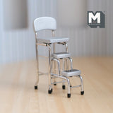 1:12 Dollhouse Supplies Miniature Furniture / Dollhouse Supplies Miniature Step Stool High Chair 1950s Style Black - D020