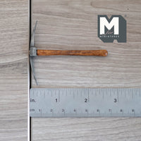 1:12 Scale Miniature Metal Pick Axe with Wood Handle 2-11/16 inch long (non-working) - F079