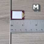 Mini presse-papiers à l'échelle 1:12 avec bloc-notes, 2,5 cm de long, fournitures pour maison de poupée DIY (bordeaux)