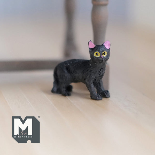 1:12 Miniature Black Cat (style ) - C048