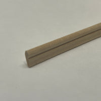 Dollhouse Wainscot Beadboard Rail 1:12 Scale Unpainted Miniature Dado Rail Picture Rail 17.5 inch long