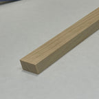 Poutres et colonnes en bois plat miniature pour maison de poupée, 1 x 1/2 pouce, 17-11/16 pouces de longueur