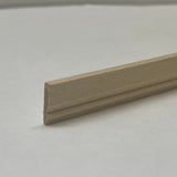 Dollhouse Unpainted Baseboard Molding , Miniature Skirting Board , Miniature Wall Panel Molding 18 Inch Long